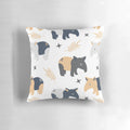 Soft, plush pillow featuring a cute tapir character in a whimsical, abstract design