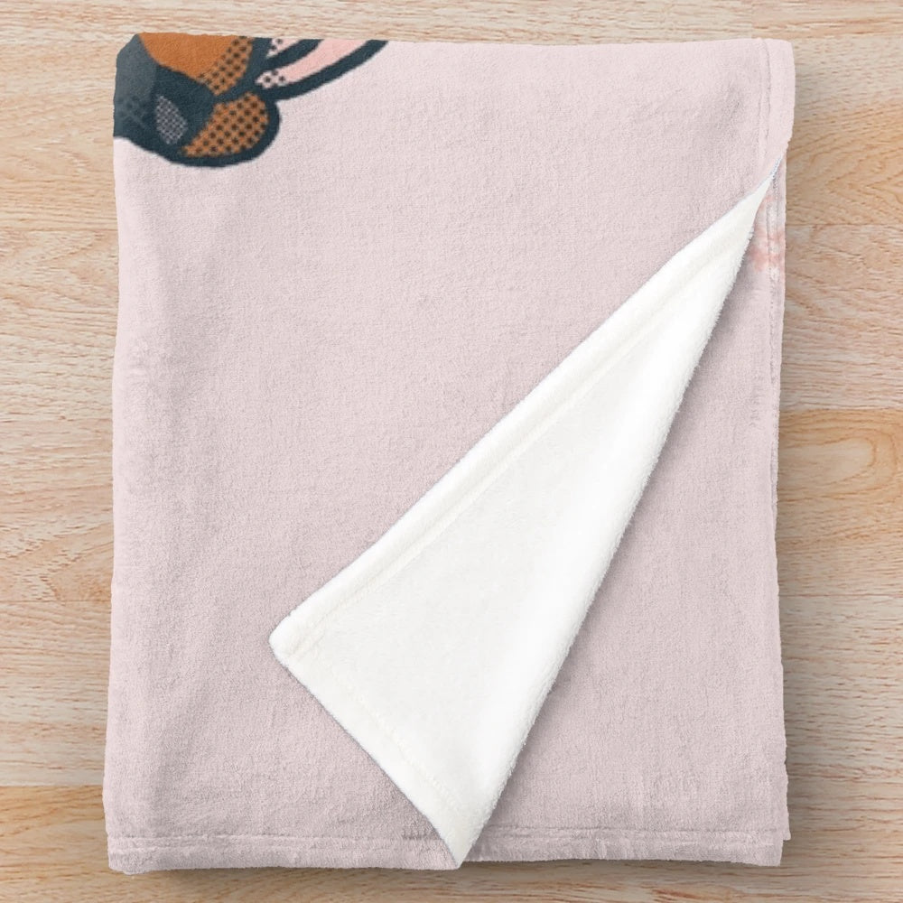 Temaki Dachshund Plush Blanket - Cozy and Cute Japanese Food-Themed Accessory