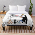 Soft and cuddly plush blanket featuring the beloved Totoro character