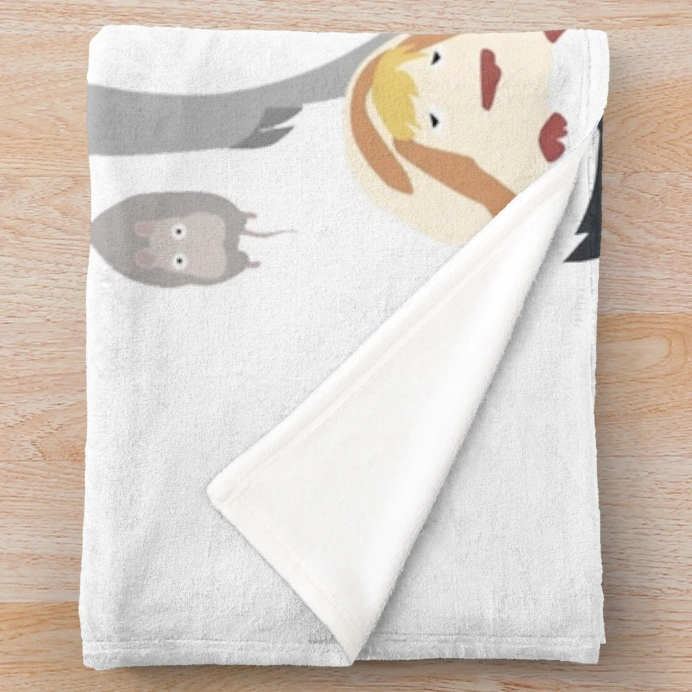 Soft and cuddly plush blanket featuring the beloved Totoro character