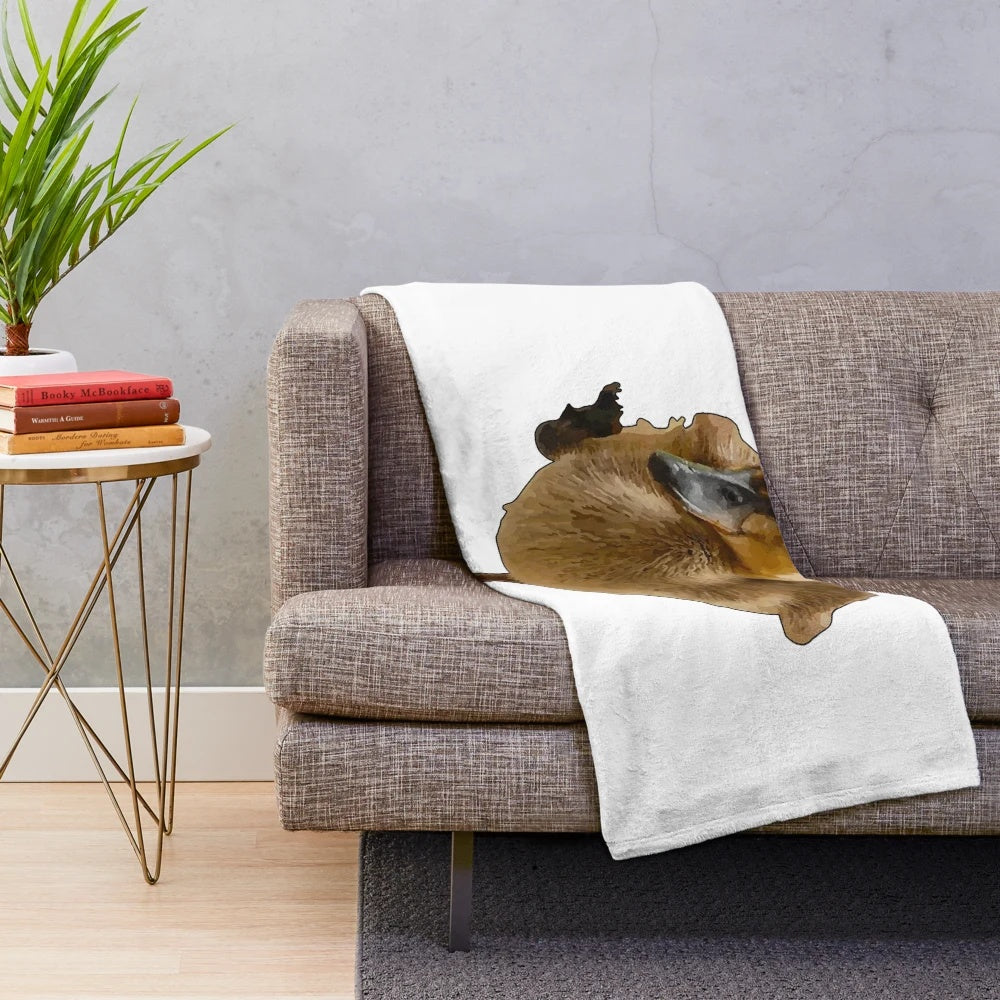 Adorable walking duckling plush blanket for animal lovers
