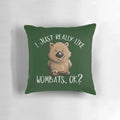 Soft, plush pillow featuring a cute, cartoon-style wombat design.