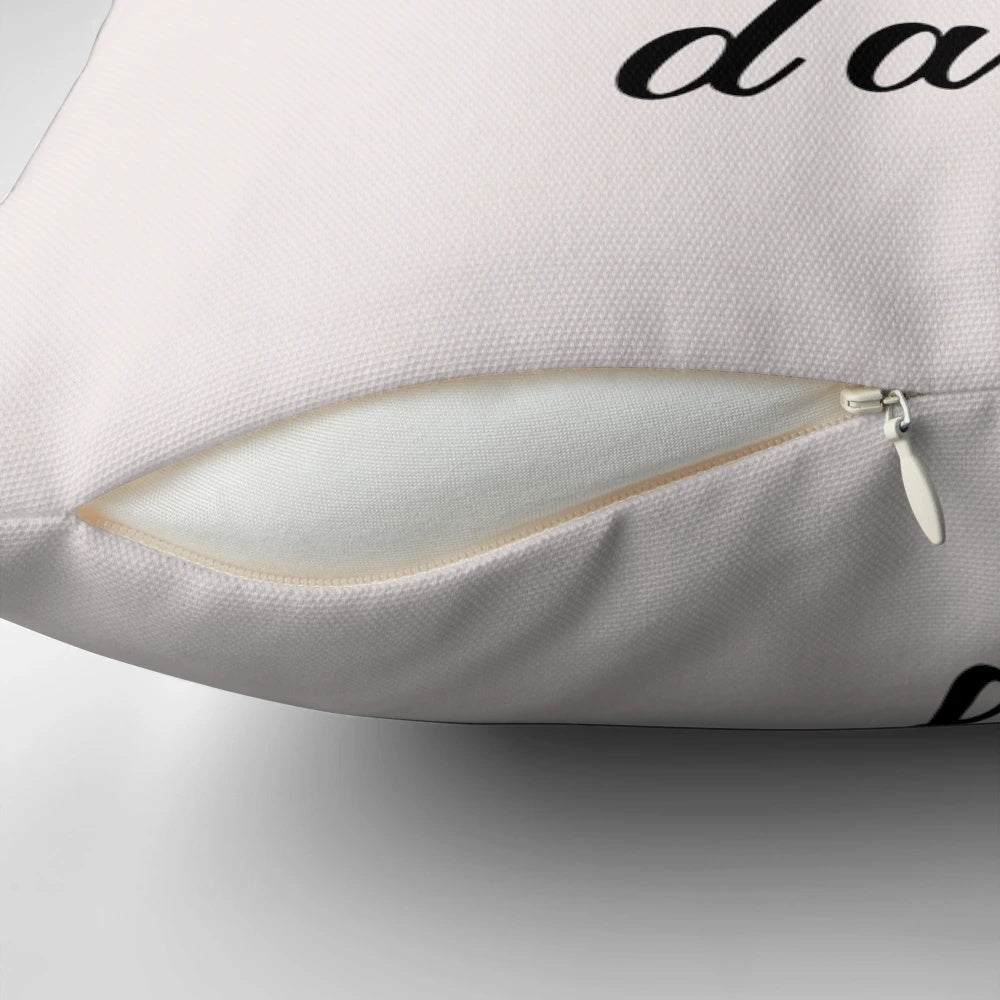 Inspirational pillow featuring the iconic quote 'After all, tomorrow is another day' from the classic film Gone with the Wind