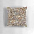 Handcrafted agate and quartz gemstone throw pillow for boho home decor