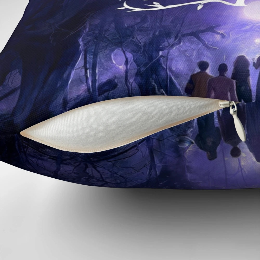 Agatha All Along Marvel TV Show Pillow, featuring Wanda and Vision characters