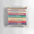 Cozy Agatha Christie inspired throw pillow for mystery book lovers