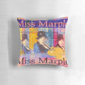 Vintage portrait of Miss Marple, the iconic detective character from Agatha Christie's novels and movies