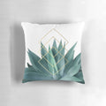 Agave Geometric Throw Pillow - Botanical Accent Cushion for Modern Home Decor