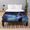 Ahsoka-Inspired Plush Blanket featuring the Togruta Jedi character from Star Wars