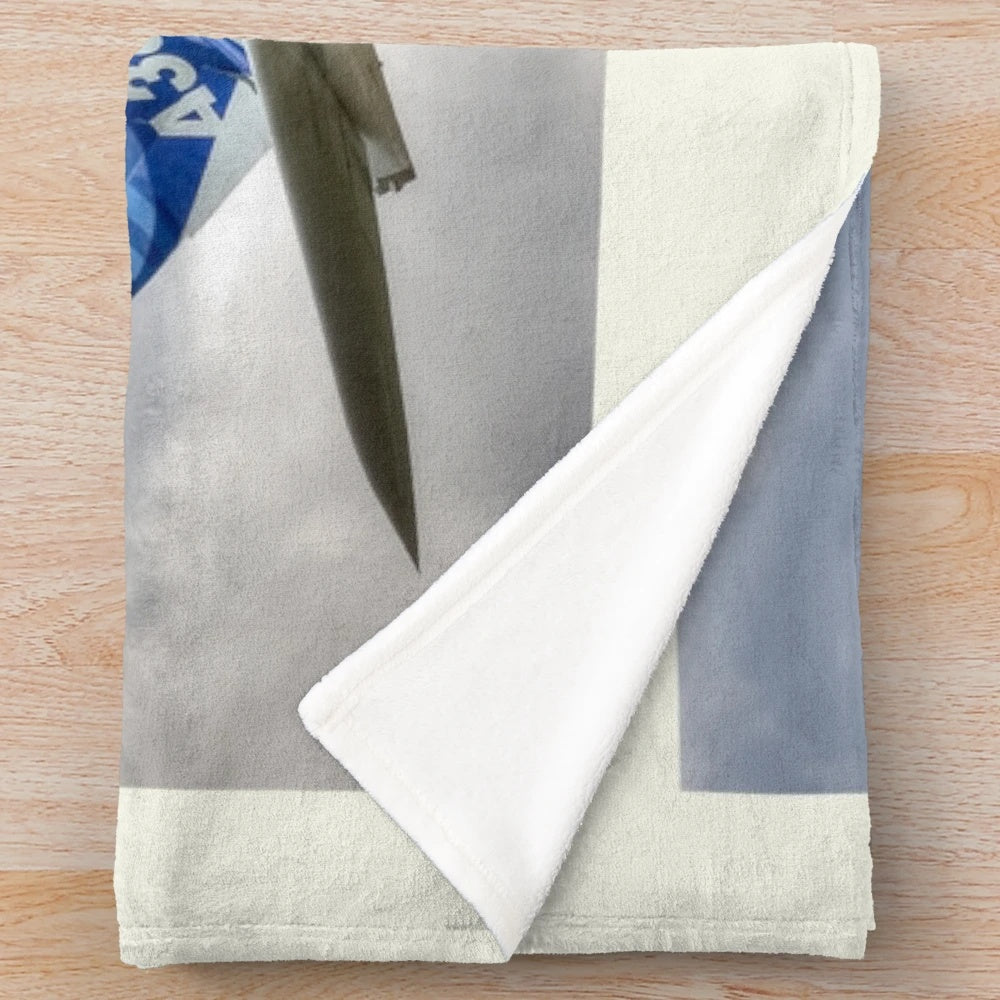 Airbus A380 inspired plush blanket for aviation enthusiasts