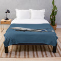 Airbus Beluga XL inspired plush blanket
