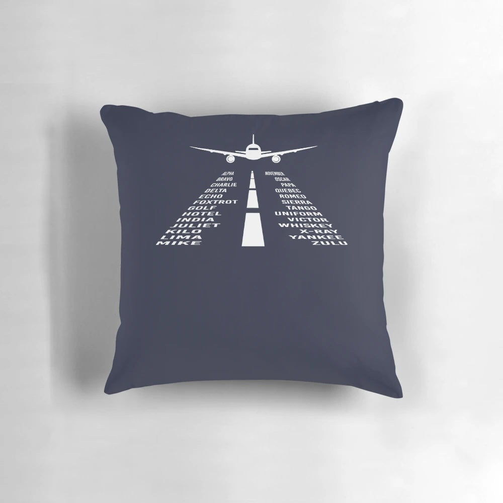 Airplane Phonetic Alphabet Pillow - Pilot & Aviation Gift
