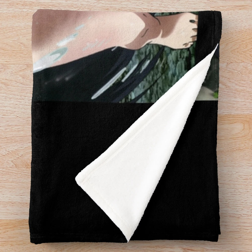 Akame ga Kill-inspired plush blanket with characters from the anime series