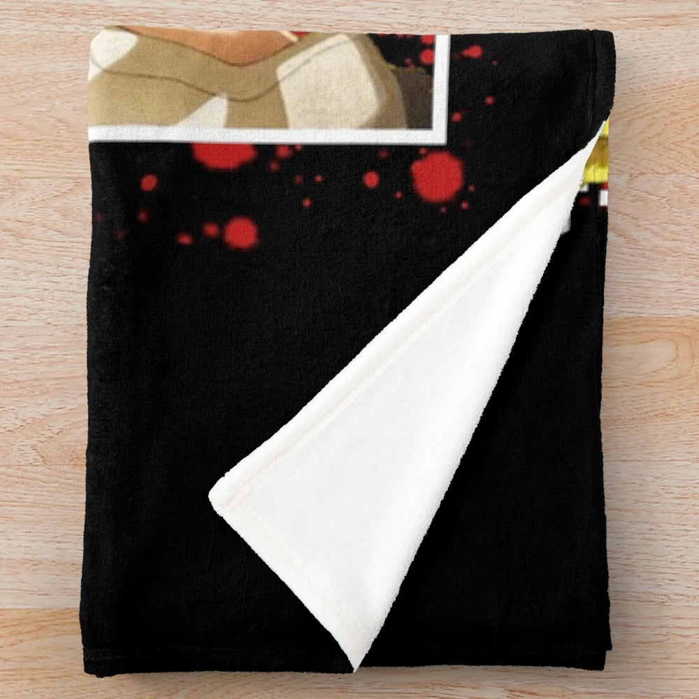 Akame Ga Kill inspired plush blanket featuring the character Leone