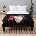 Anime-inspired plush blanket featuring characters Akeno Himejima and Rias Gremory from High School DxD