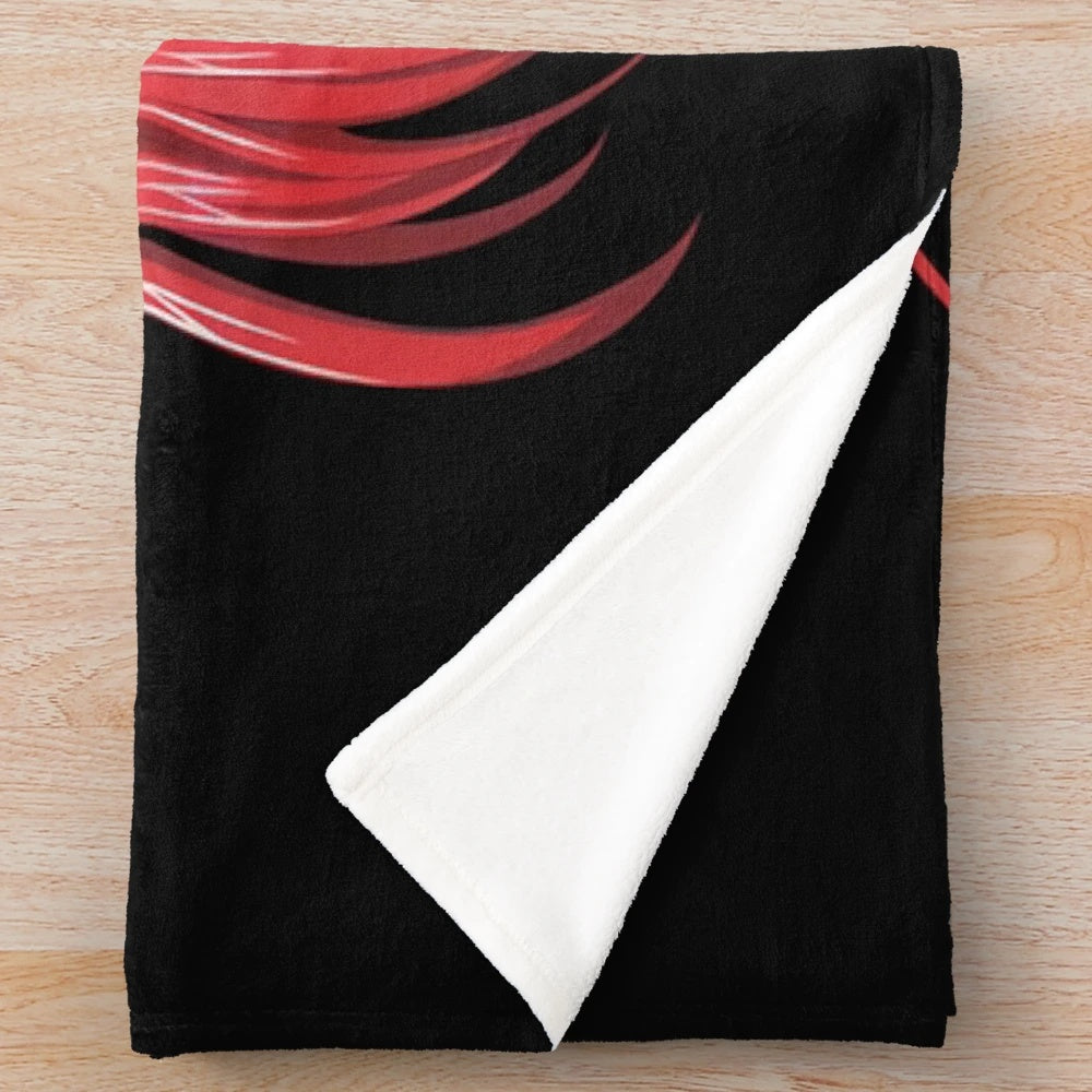 Anime-inspired plush blanket featuring characters Akeno Himejima and Rias Gremory from High School DxD