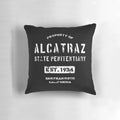 Alcatraz Penitentiary Prison T-Shirt Pillow - Iconic California Correctional Facility Memorabilia