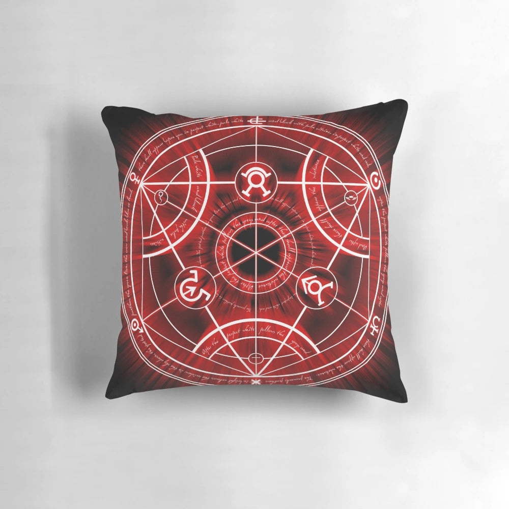 Alchemist's Transmutation Circle Pillow - Fullmetal Alchemist Brotherhood Anime Home Decor