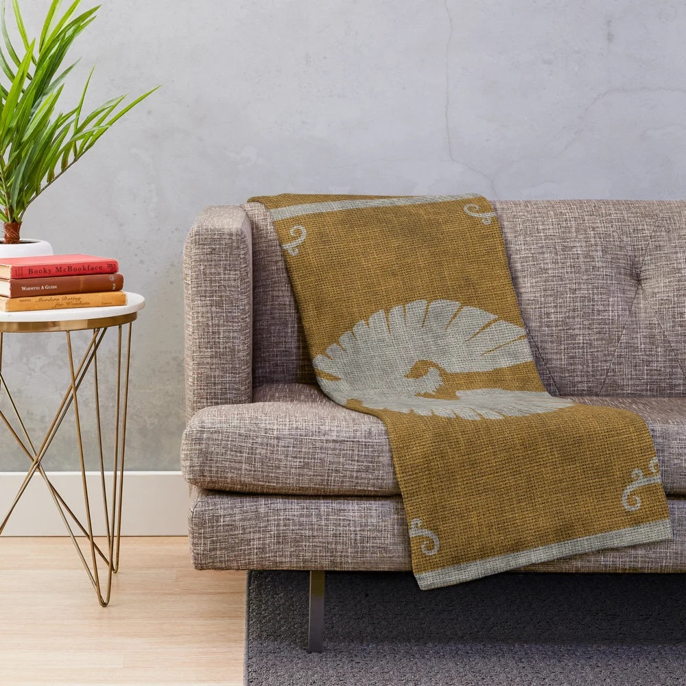 Aldmeri Dominion inspired plush blanket featuring the flag of the Aldmeri Dominion from the Elder Scrolls video game series