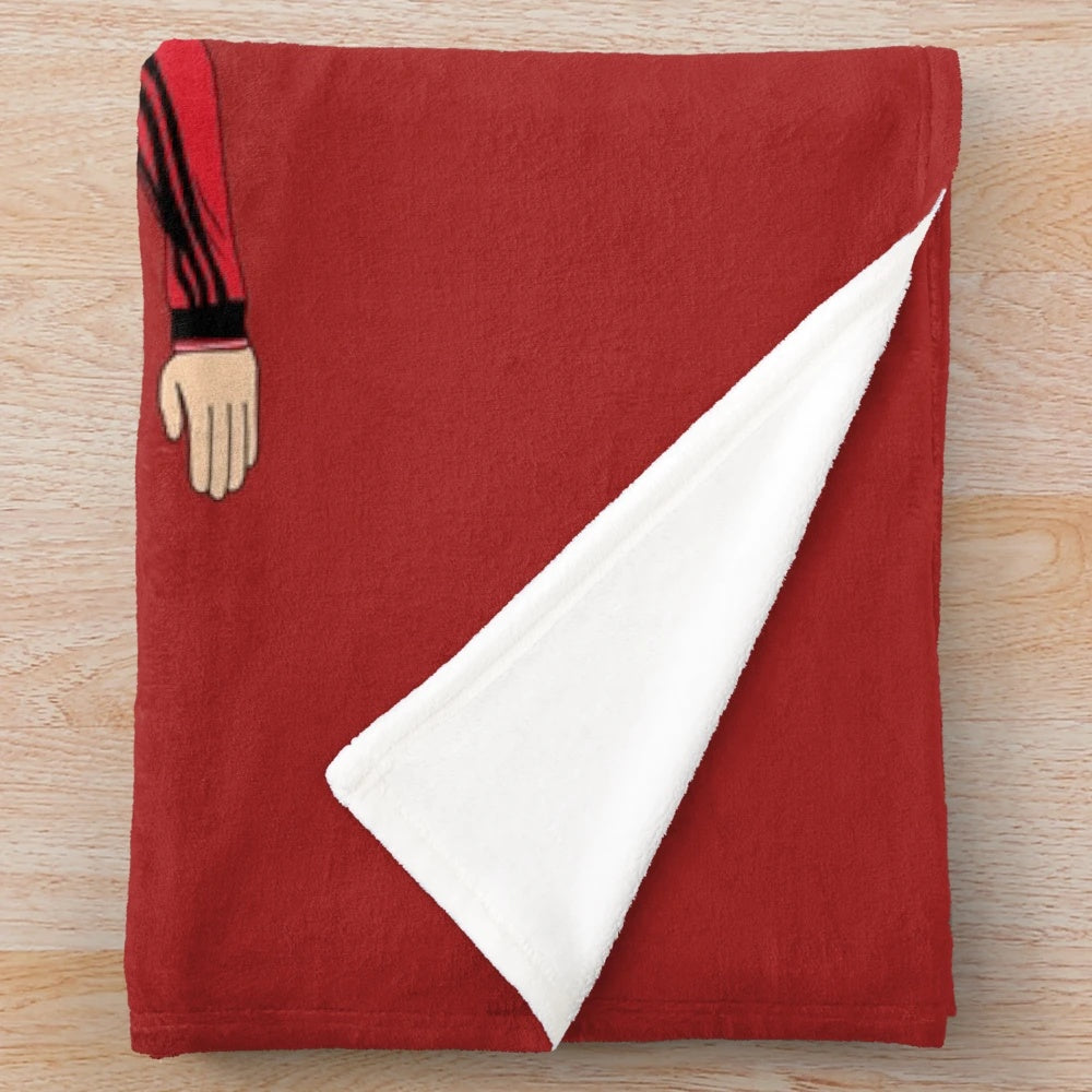 Alejandro Garnacho inspired minimalist plush blanket