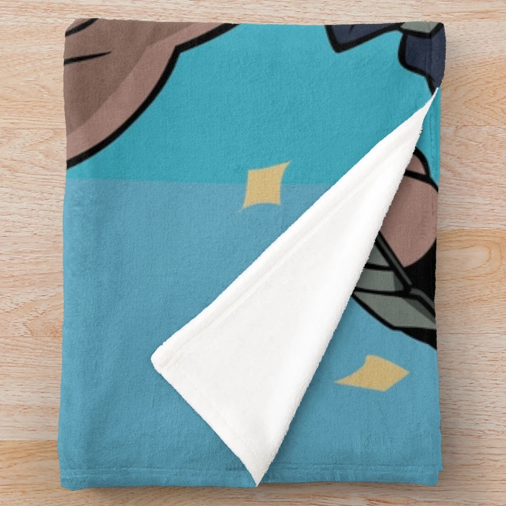 Alex Armstrong Inspired Plush Blanket with Fullmetal Alchemist Imagery