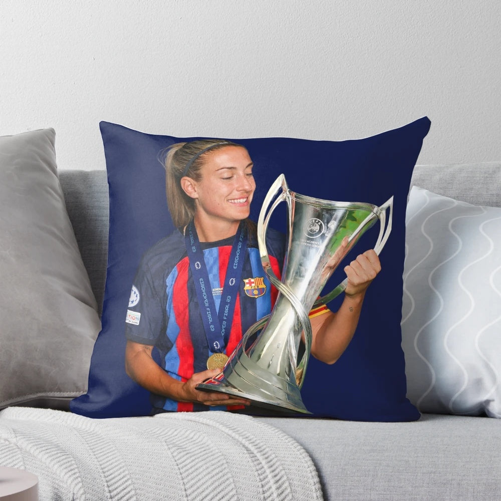 Alexia Putellas Barcelona FC UEFA Women's Champions League Soccer Pillow