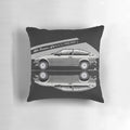 Alfa Romeo GTV 6 Silver Gray Automotive Art Pillow