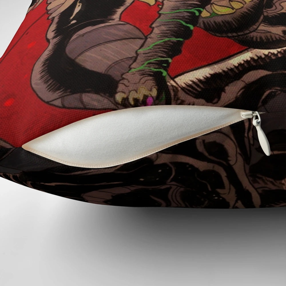 Alien xenomorph pillow featuring the iconic horror movie creature design