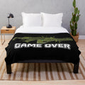 Aliens-inspired plush blanket featuring the "Game Over" marines design
