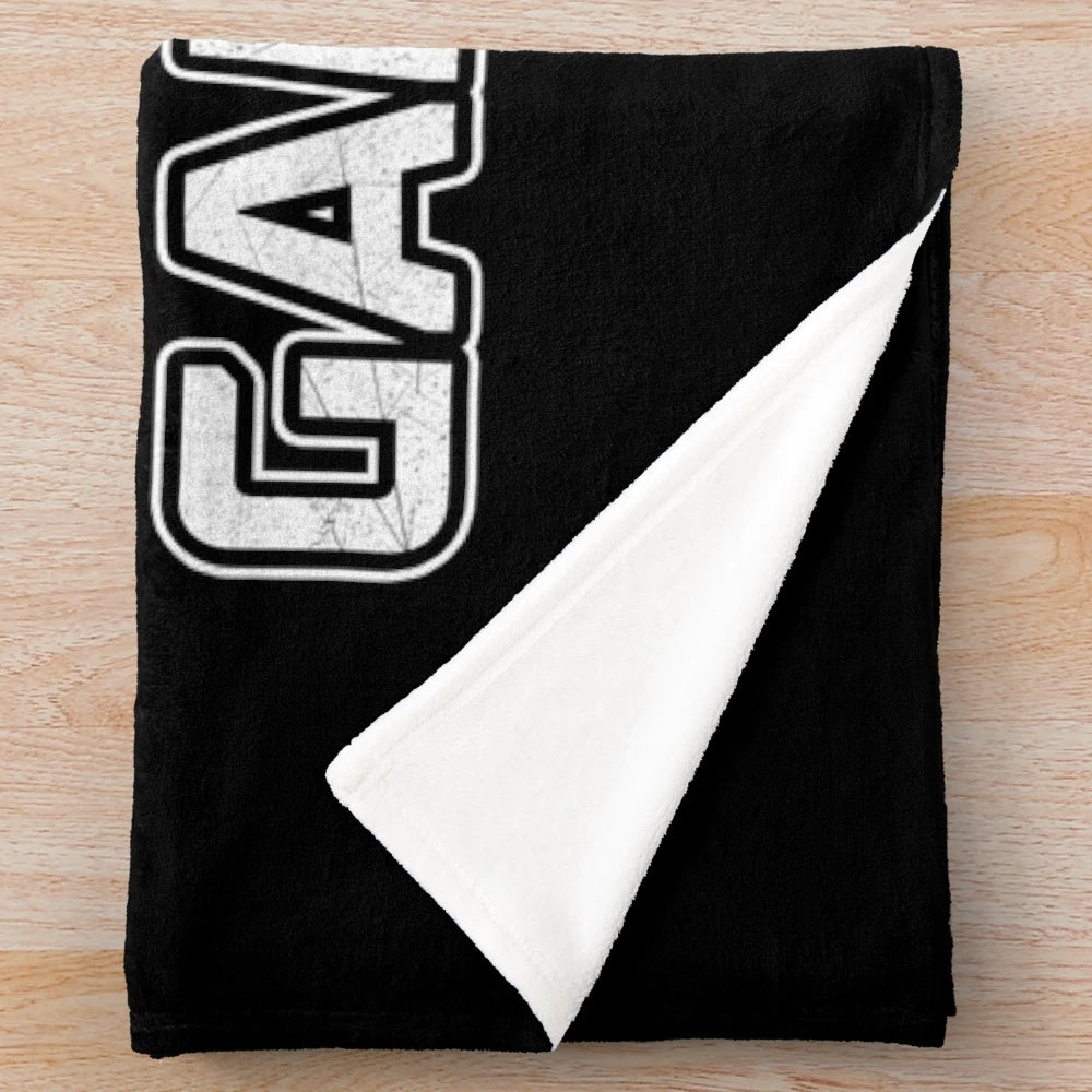 Aliens-inspired plush blanket featuring the "Game Over" marines design