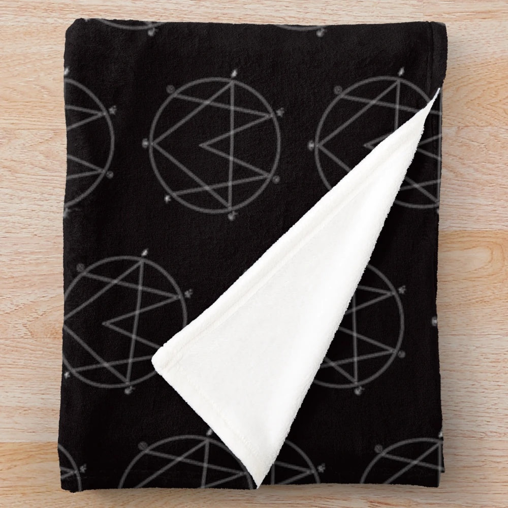 Alison Wonderland inspired plush blanket with logo design