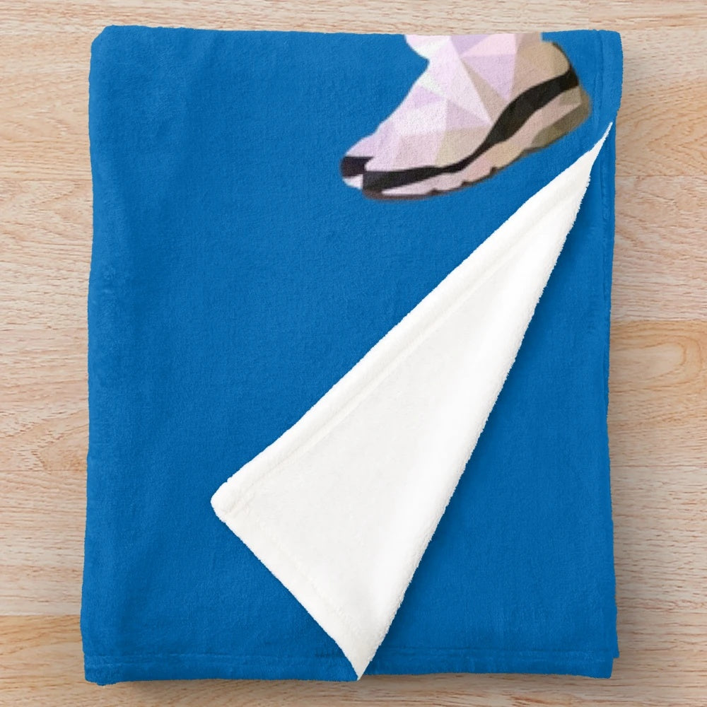 Allen Iverson Low Poly Plush Blanket featuring the iconic "Stepover" moment