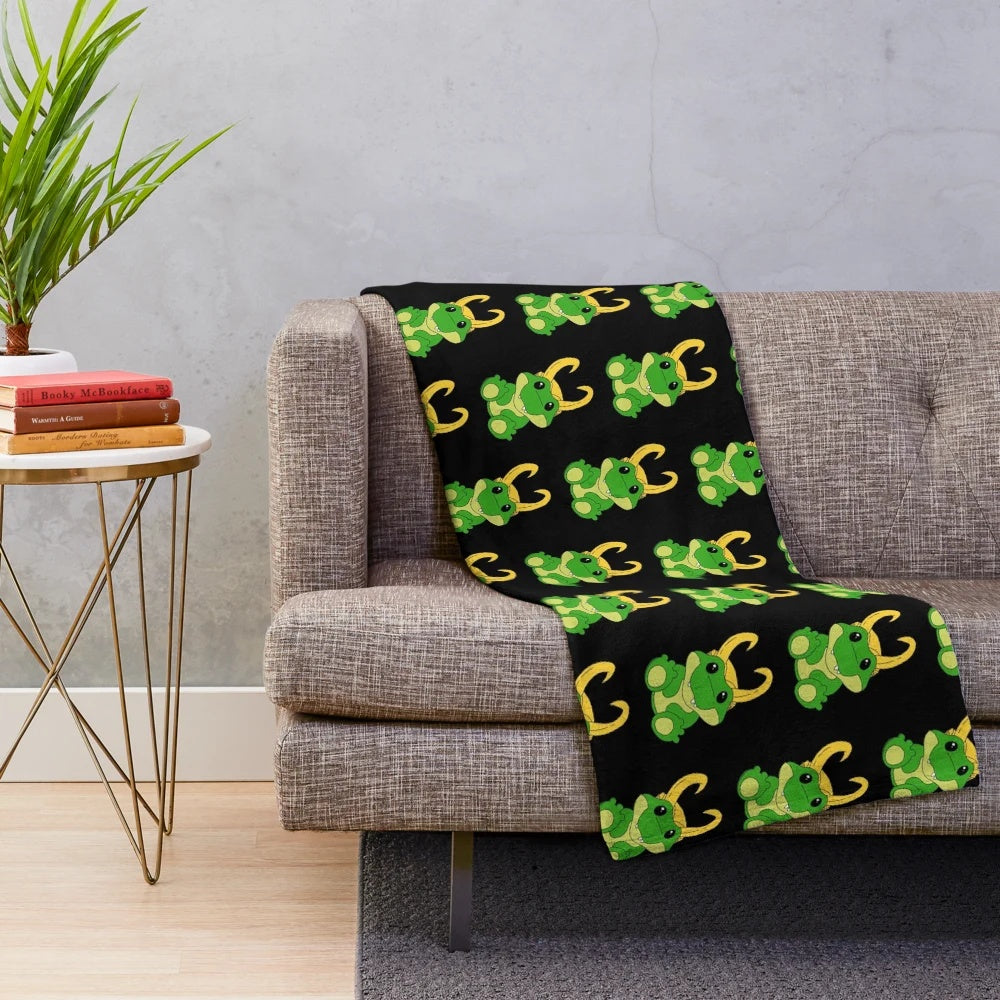 Alligator Loki Chibi Plush Blanket