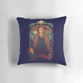 Allons-y Doctor Who inspired geeky sci-fi pillow with space and fantastic designs