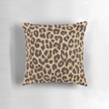 Leopard print pillow with a captivating animal pattern design