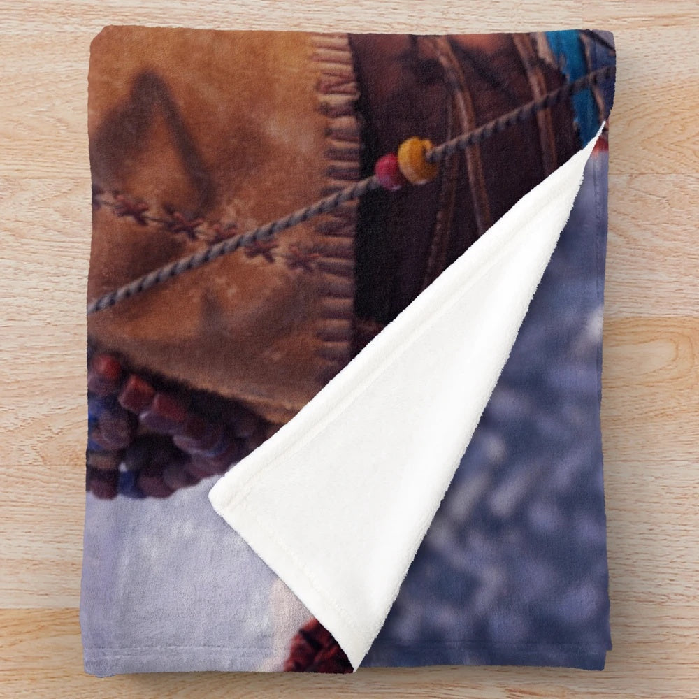 Aloy Plush Blanket featuring the protagonist from the Horizon video game series