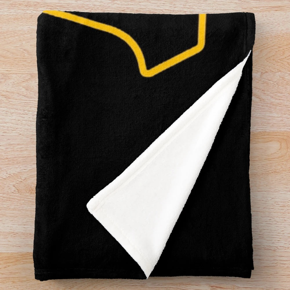 Alpha 1906 Inspired Plush Blanket with African Hand Sign and Crown Design