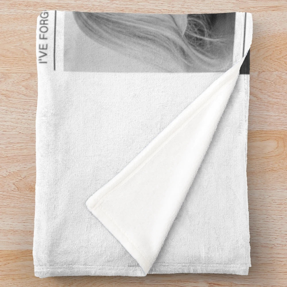 Alternative Adele Poster Plush Blanket with Vintage Aesthetic