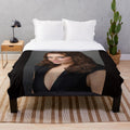 Alyssa Milano inspired plush blanket with poster design
