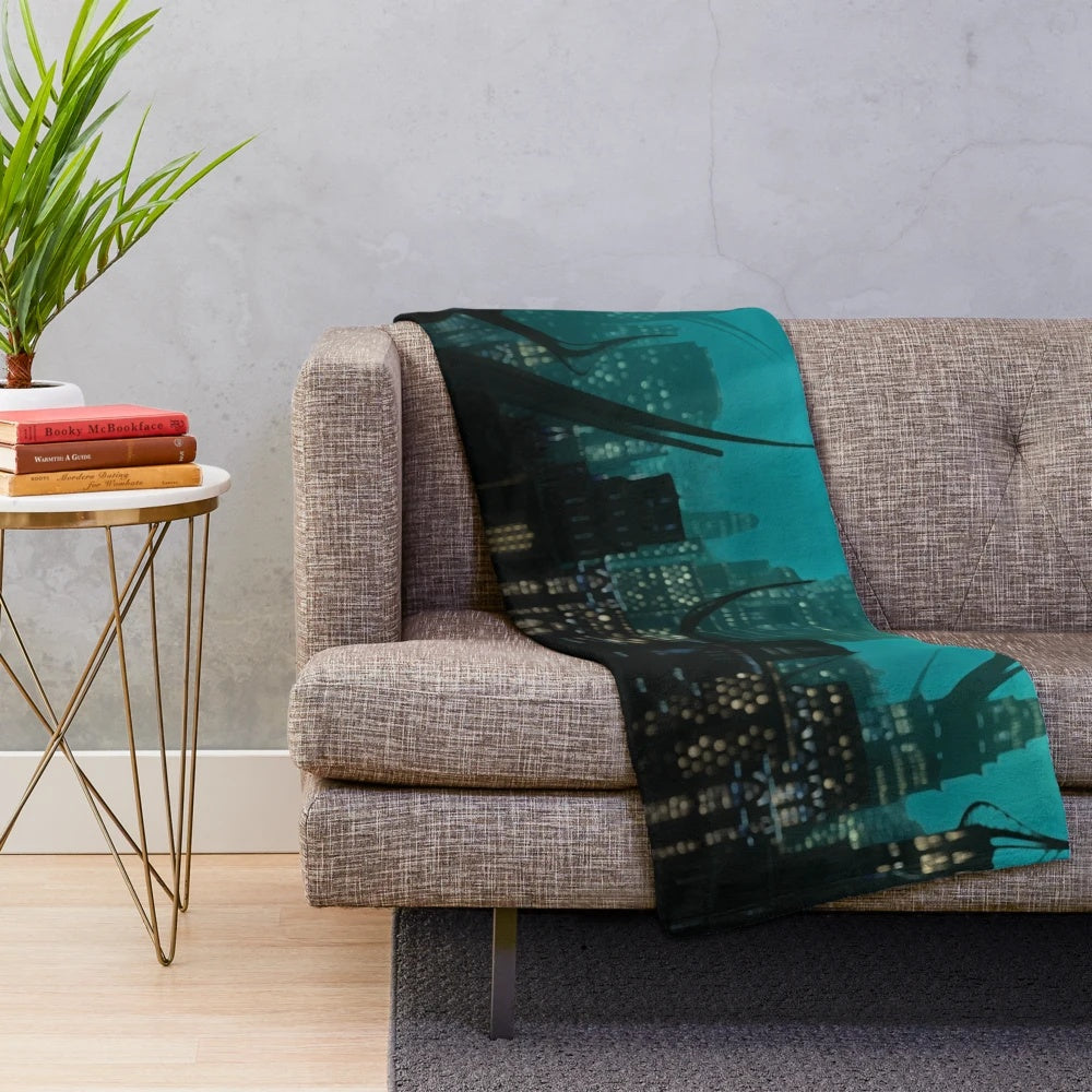 Amaurot plush blanket with Final Fantasy XIV inspired design