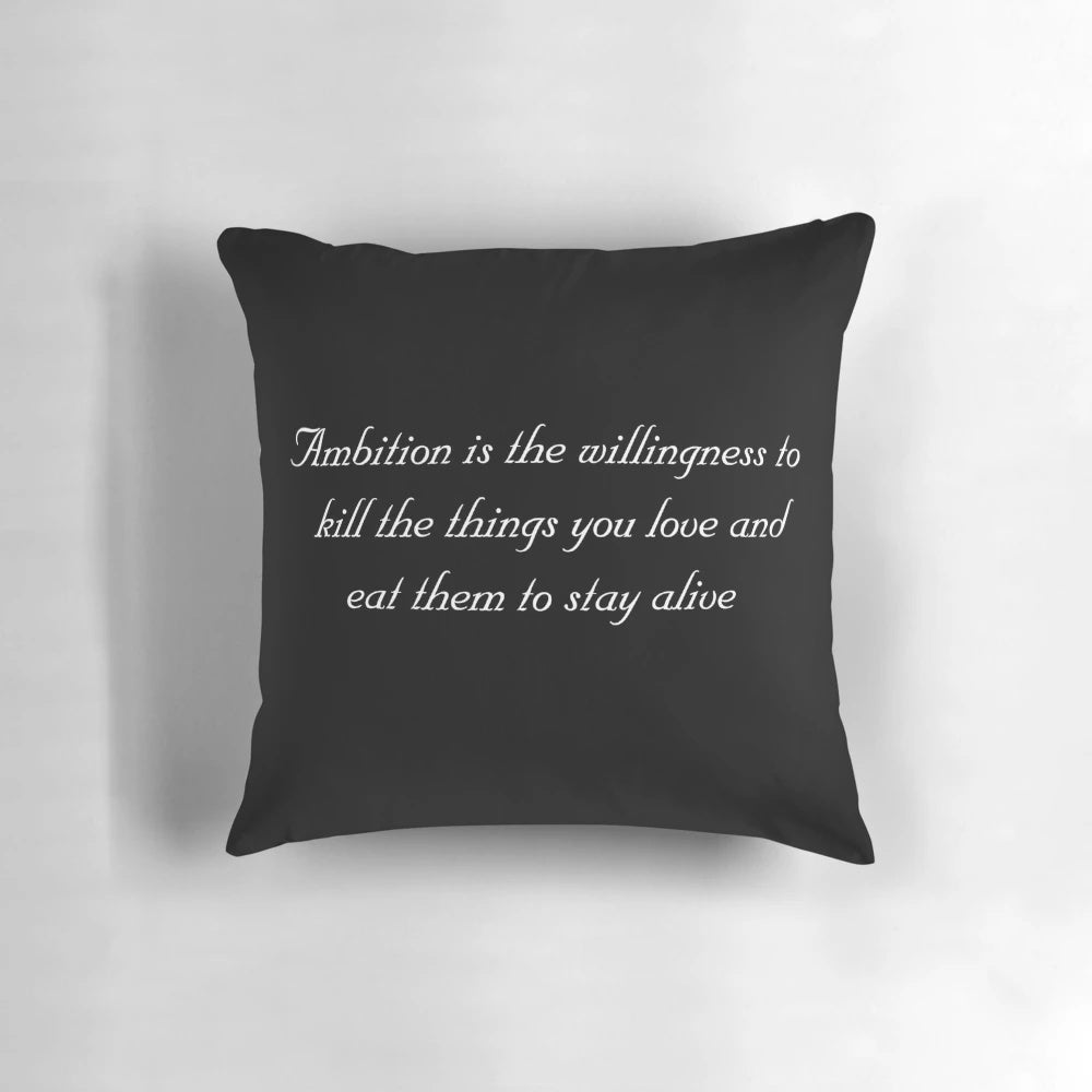 Ambition Pillow featuring characters from the TV show 30 Rock