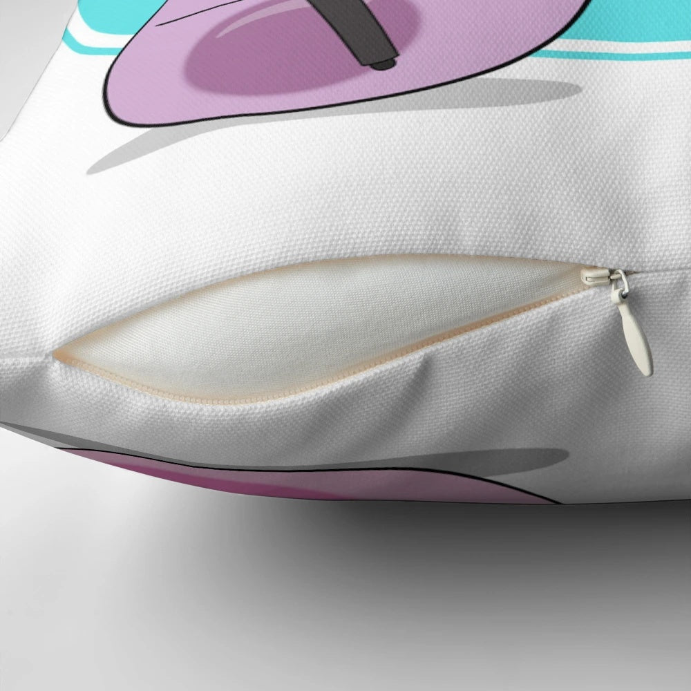 Amoeba Sisters Sisterhood Pillow featuring fun, educational biology design