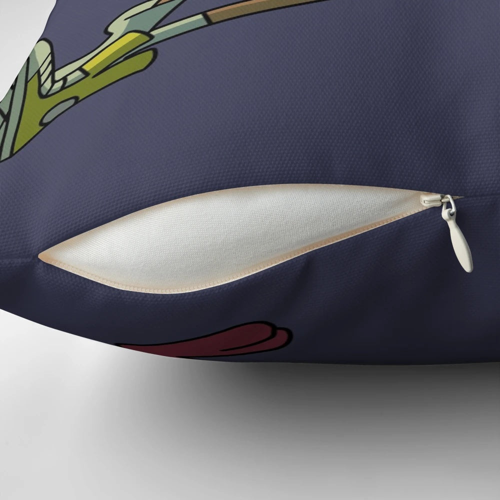 Soft, cuddly plush pillow featuring the beloved Amphibia characters Anne and Sprig.