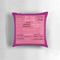 Soft, cozy pillow featuring the iconic Anastasia musical design