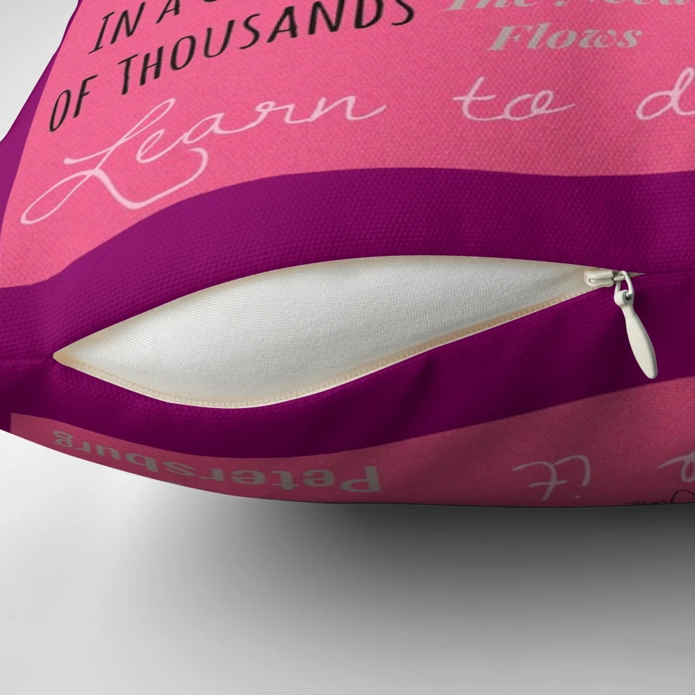 Soft, cozy pillow featuring the iconic Anastasia musical design