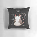 Detailed anatomical diagram of a rat printed on a plush pillow