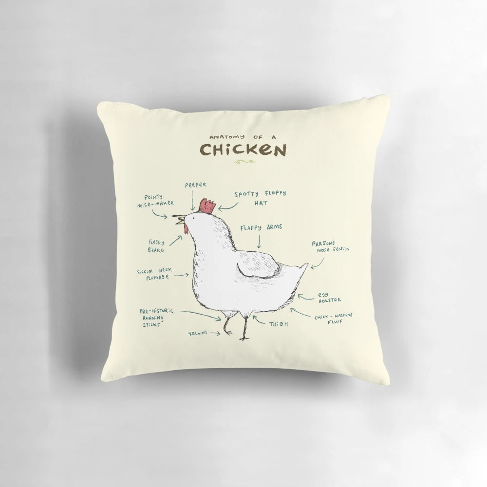 Realistic Anatomical Chicken Pillow - Perfect Farmhouse Decor