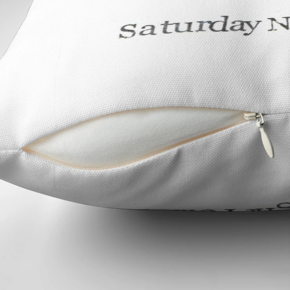Saturday Night Femur Pillow - An amusing medical-themed accent piece featuring a femur bone design