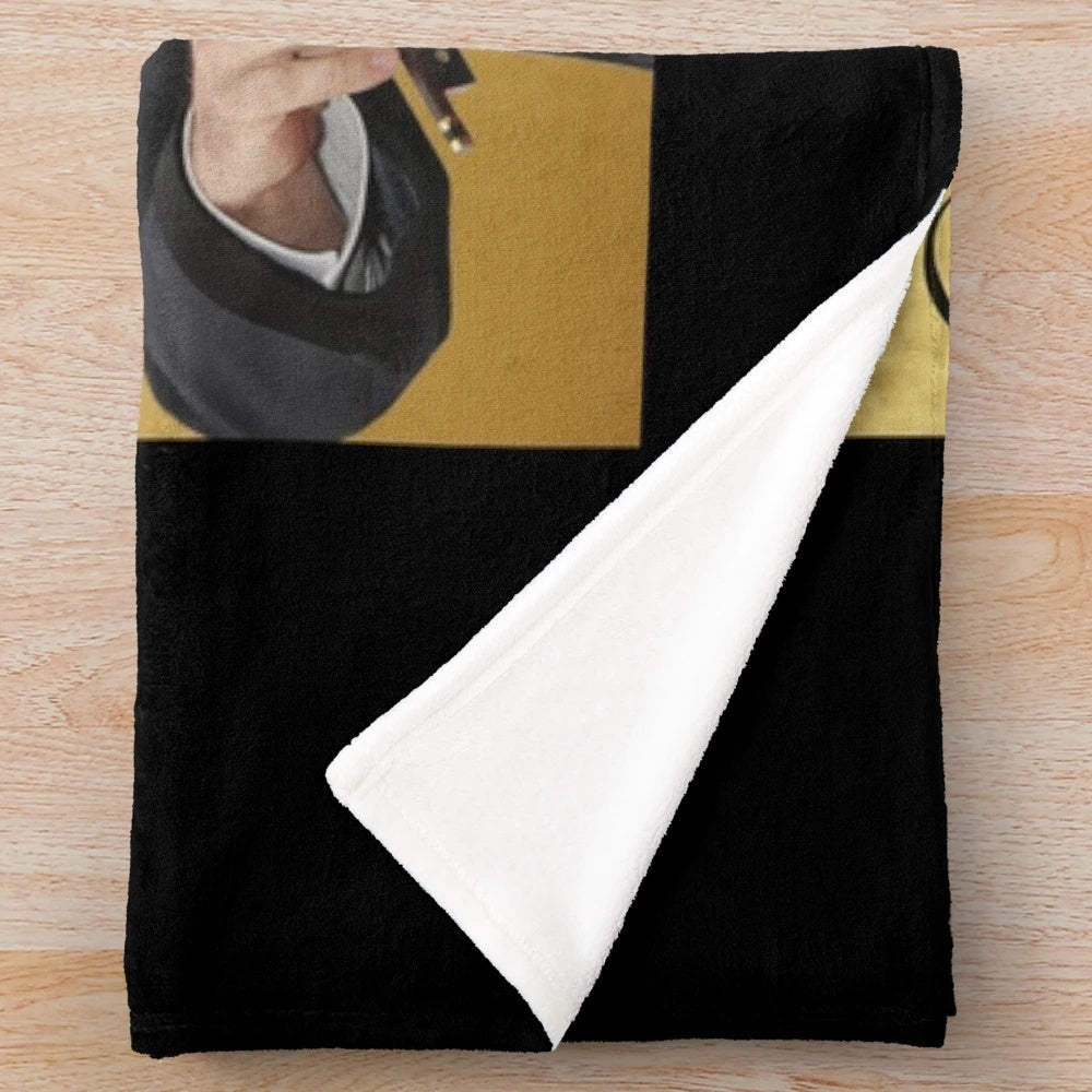Soft and cozy plush blanket featuring album cover designs from André Rieu's best of collection
