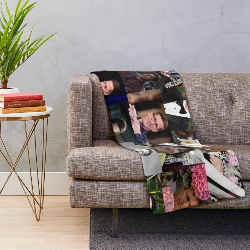 Andy Samberg and Jake Peralta pop culture plush blanket
